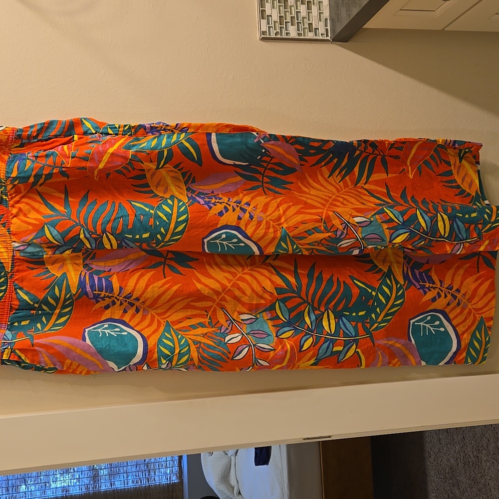 Floral pants 100% linen